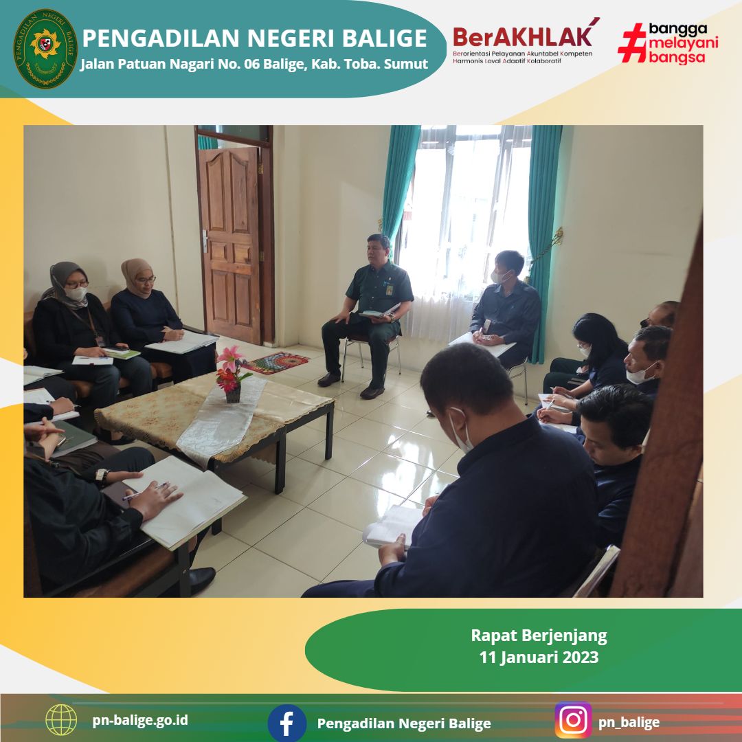 Rapat Berjenjang 11 Januari 2023